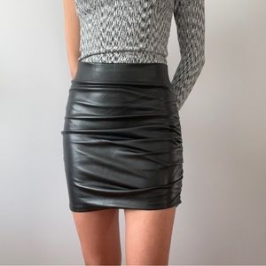 Vegan Leather Skirt